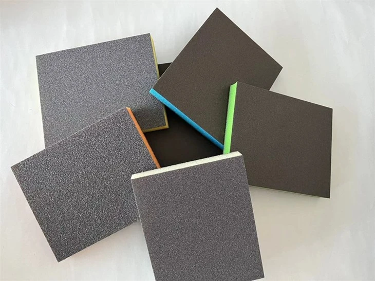 Drywall wet abrasive sanding sponge block